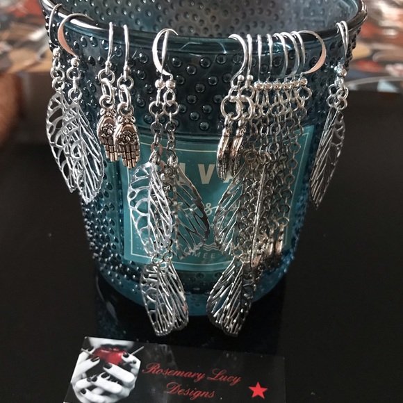 5/$30 🇨🇦 silver leaf duster earrings RLDesigns 🇨🇦 - Picture 3 of 6